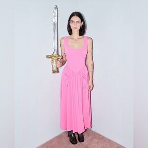 ISO Fashion Brand Company Pink Tradwife Dress Small